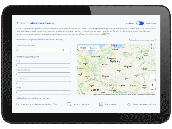 Entering address information is currently the longest step during the chek-out phase in most e-shops. Let your customers do it in few seconds and get rid of mistakes and typos at the same time.